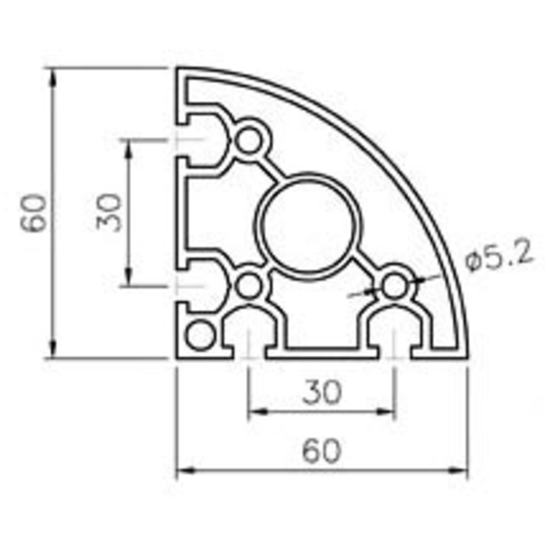 鋁擠型 (M6)  AR60-6-巨碩精機有限公司