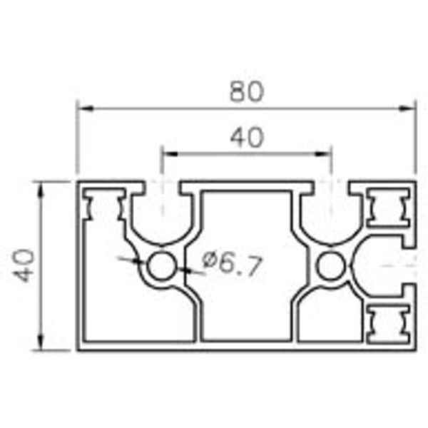 鋁擠型 (M8)  AC4080-8-巨碩精機有限公司