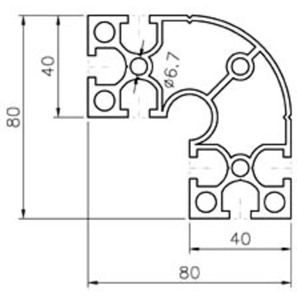 鋁擠型 (M8)  AR8840-8-巨碩精機有限公司