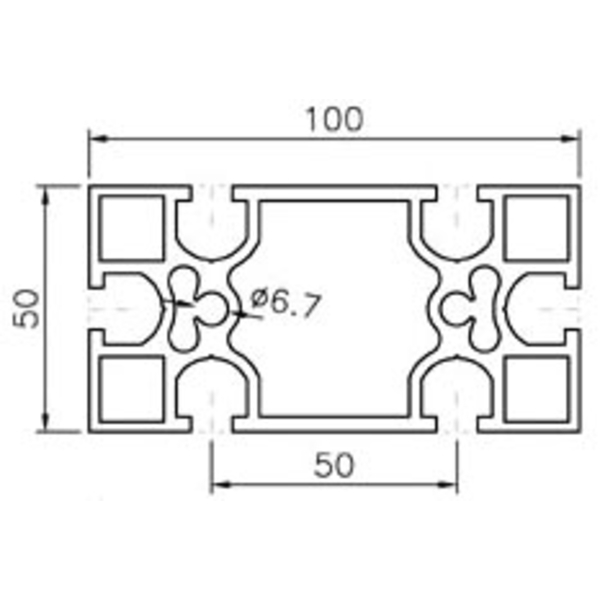 鋁擠型 (M8)  A50100-8-巨碩精機有限公司