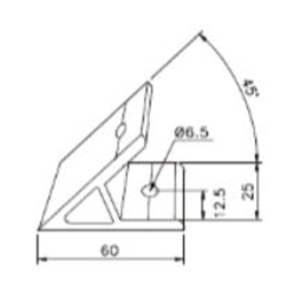 鋁擠型 連結塊 (M6)  AL6025-45-巨碩精機有限公司