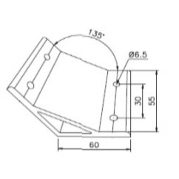 鋁擠型 連結塊 (M6)  AL6055-135-巨碩精機有限公司