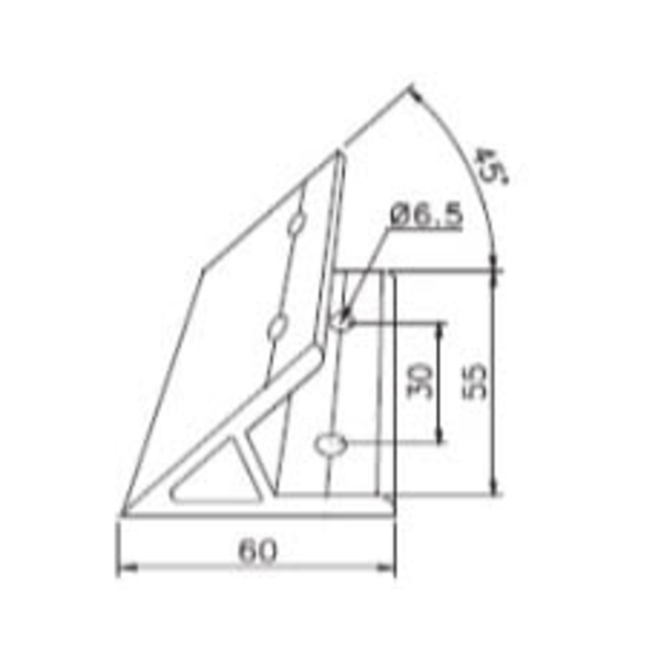 鋁擠型 連結塊 (M6)  AL6055-45-巨碩精機有限公司