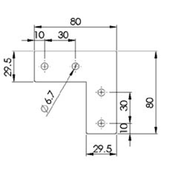 支撐片80x80-巨碩精機有限公司
