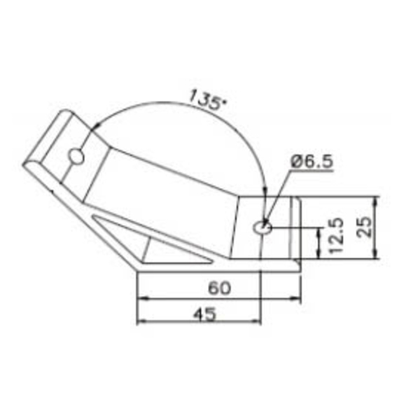 鋁擠型 連結塊 (M6)  AL6025-135-巨碩精機有限公司