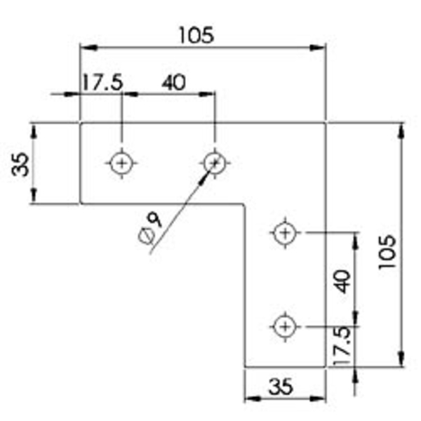 M8支撐片-105X105-巨碩精機有限公司