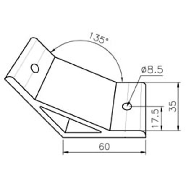 鋁擠型 連結塊 (M8) AL6035-135-巨碩精機有限公司