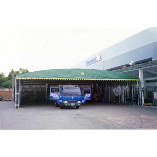 活動式車庫剛布
