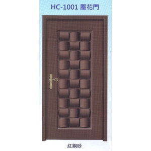 內玄關壓花門HC-1001-大亞金屬工程有限公司