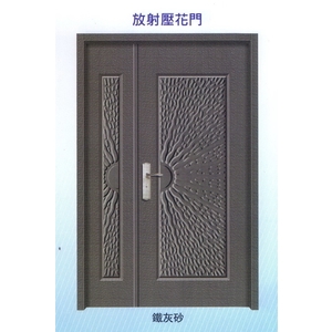 放射內玄關壓花門-大亞金屬工程有限公司