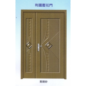 利國內玄關壓花門-大亞金屬工程有限公司