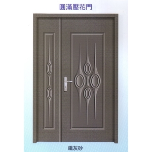 圓滿內玄關壓花門-大亞金屬工程有限公司