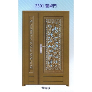 外玄關板雕花藝術門2501-大亞金屬工程有限公司