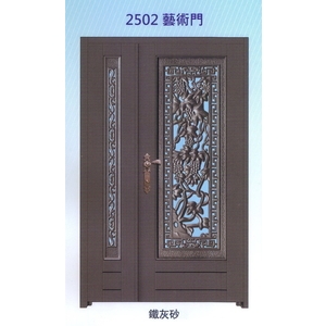 外玄關板雕花藝術門2502-大亞金屬工程有限公司