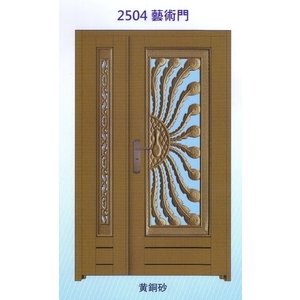 外玄關板雕花藝術門2504-大亞金屬工程有限公司