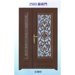 外玄關板雕花藝術門2503-大亞金屬工程有限公司