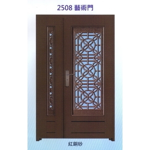 外玄關板雕花藝術門2508-大亞金屬工程有限公司