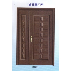 端莊內玄關壓花門-大亞金屬工程有限公司