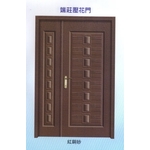 端莊內玄關壓花門-大亞金屬工程有限公司