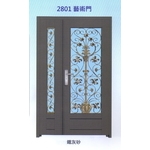 外玄關雙發門花藝術門2801-大亞金屬工程有限公司