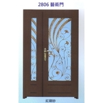 外玄關雙發門花藝術門2806-大亞金屬工程有限公司