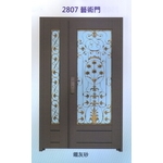 外玄關雙發門花藝術門2807-大亞金屬工程有限公司