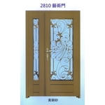 外玄關雙發門花藝術門2810-大亞金屬工程有限公司