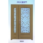 外玄關雙發門花藝術門2814-大亞金屬工程有限公司