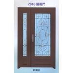 外玄關雙發門花藝術門2816-大亞金屬工程有限公司