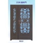 外玄關鑄鋁花藝術門2106-大亞金屬工程有限公司