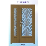 外玄關鑄鋁花藝術門2107-大亞金屬工程有限公司