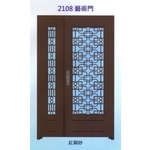 外玄關鑄鋁花藝術門2108-大亞金屬工程有限公司