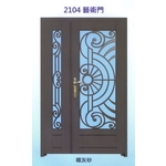 外玄關鑄鋁花、扁鋼花藝術門2104-大亞金屬工程有限公司