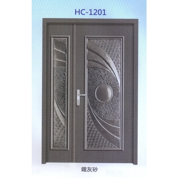 鋁中肚浮雕板門HC-1201