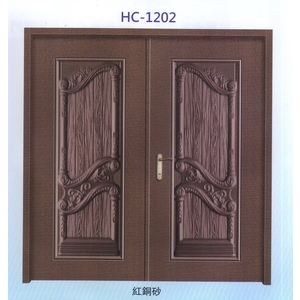 鋁中肚浮雕板門HC-1202-大亞金屬工程有限公司