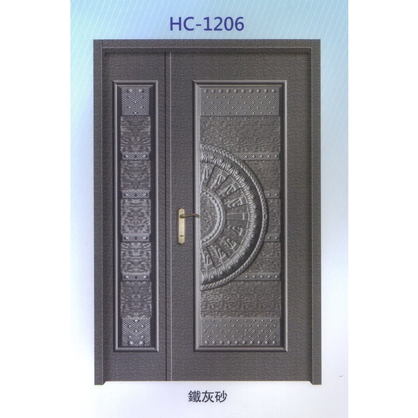 鋁中肚浮雕板門HC-1206