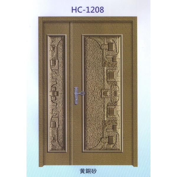 鋁中肚浮雕板門HC-1208