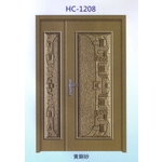 鋁中肚浮雕板門HC-1208-大亞金屬工程有限公司