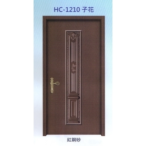 鋁中肚浮雕板門HC-1210子花-大亞金屬工程有限公司