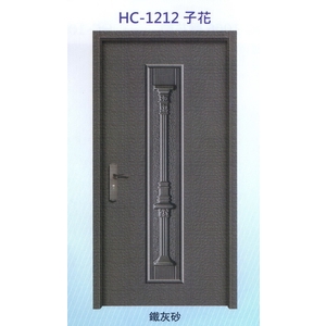 鋁中肚浮雕板門HC-1212子花-大亞金屬工程有限公司