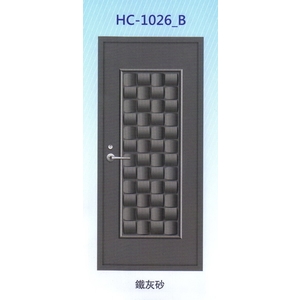鍍鋅中肚浮雕板門HC-1026_B-大亞金屬工程有限公司