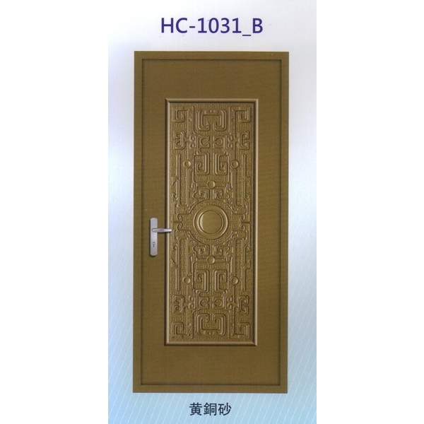 鍍鋅中肚浮雕板門HC-1031_B