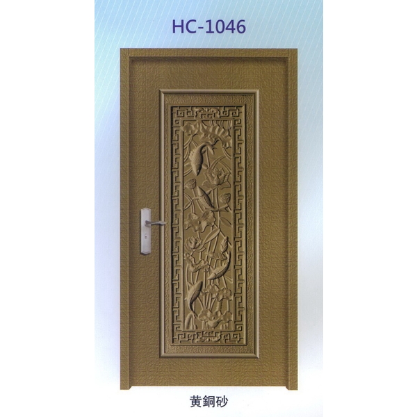 鍍鋅中肚浮雕板門HC-1046