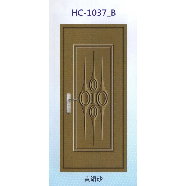鍍鋅中肚浮雕板門HC-1037_B