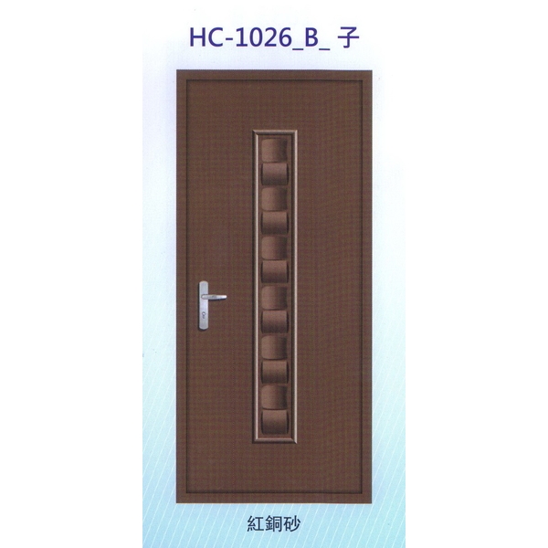 鍍鋅中肚浮雕板門HC-1026_B_子