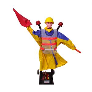 電動旗手假人(塑膠人頭)-晶順工業有限公司