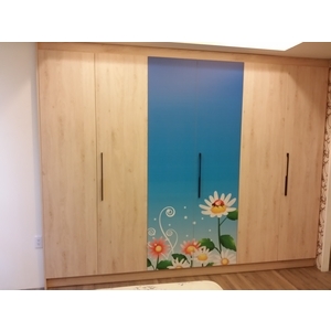 噴畫崁入衣櫃-德盟居家設計坊