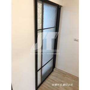 鋁框玻璃拉門 懸吊玻璃門 鋁框橫拉門 滑門-昕采玻璃有限公司