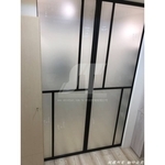 玻璃工程 鋁框玻璃隔間 鋁框推拉門 廚房隔間門 玻璃拉門 懸吊式玻璃拉門 書房拉門