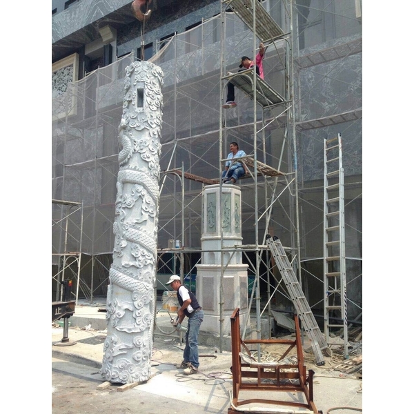 現代建築石雕石柱工程-威霖石雕工程有限公司